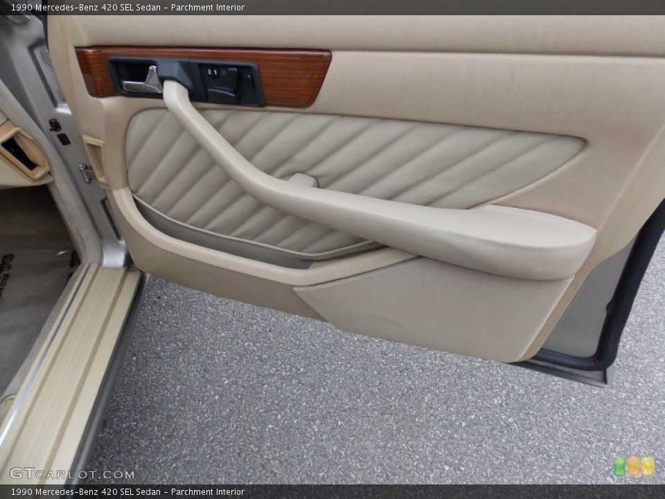 Parchment Interior Door Panel for the 1990 Mercedes-Benz 420 SEL Sedan #91470316