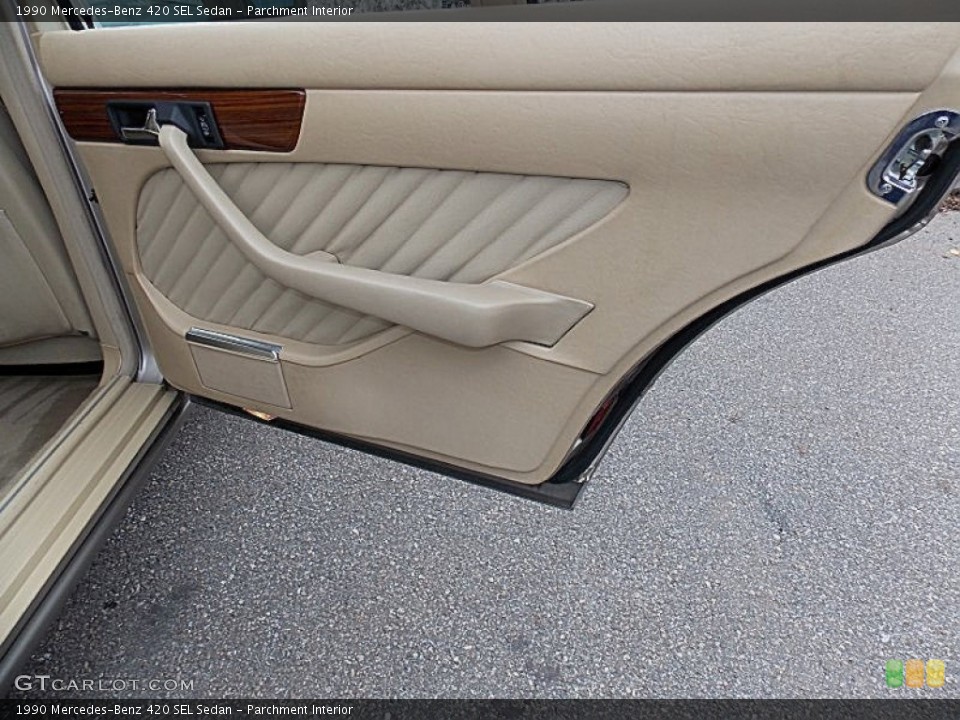 Parchment Interior Door Panel for the 1990 Mercedes-Benz 420 SEL Sedan #91470376