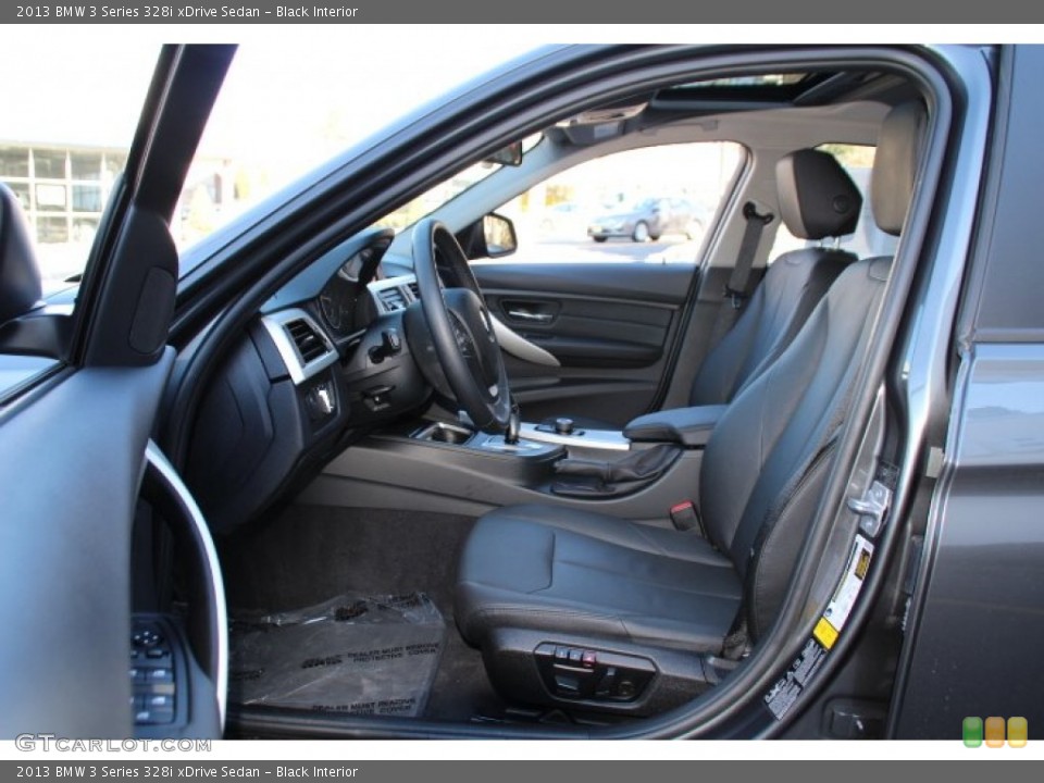 Black Interior Front Seat for the 2013 BMW 3 Series 328i xDrive Sedan #91470442