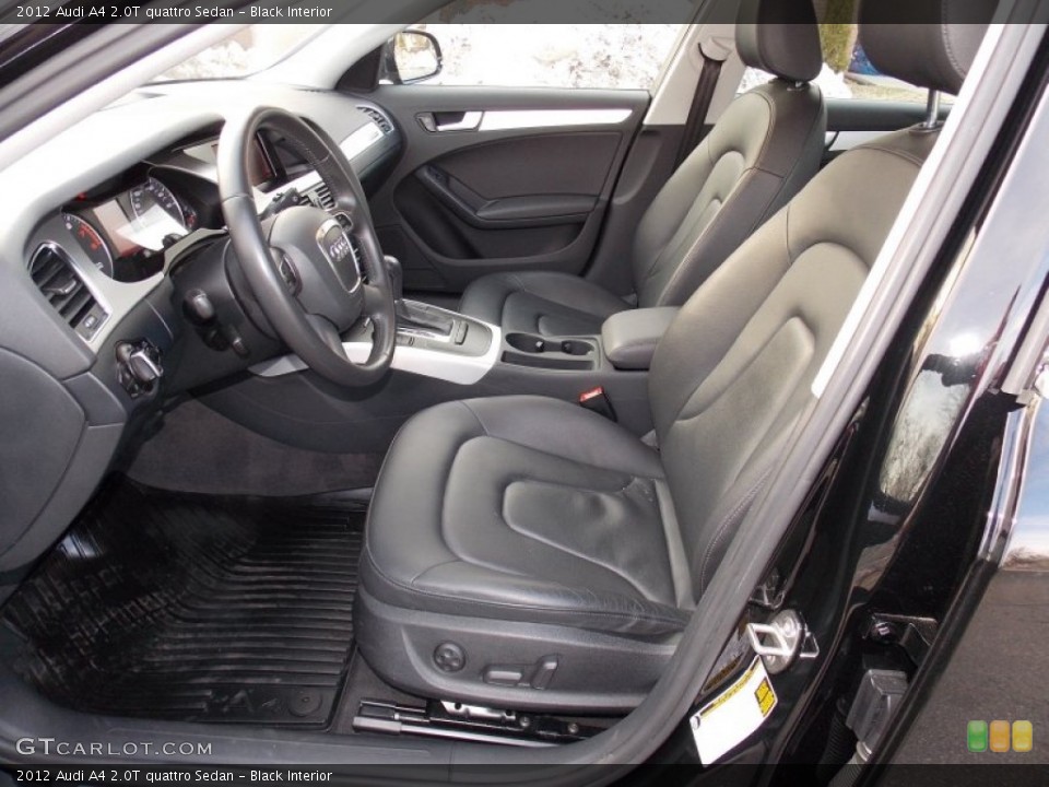 Black Interior Photo for the 2012 Audi A4 2.0T quattro Sedan #91471423