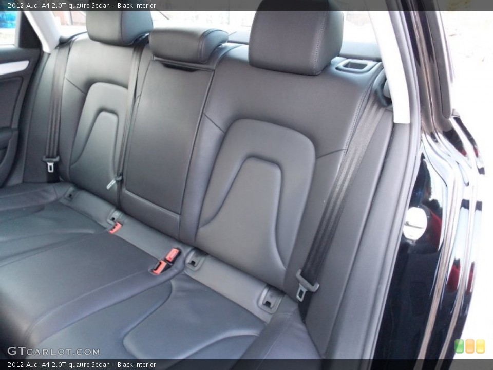 Black Interior Rear Seat for the 2012 Audi A4 2.0T quattro Sedan #91471543