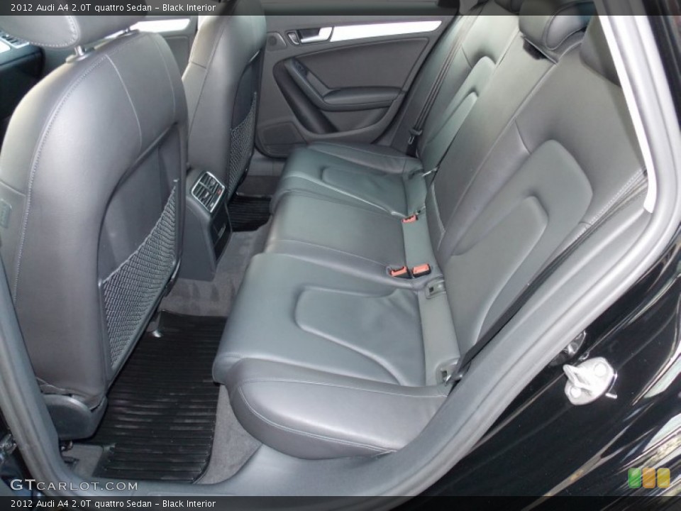 Black Interior Rear Seat for the 2012 Audi A4 2.0T quattro Sedan #91471561