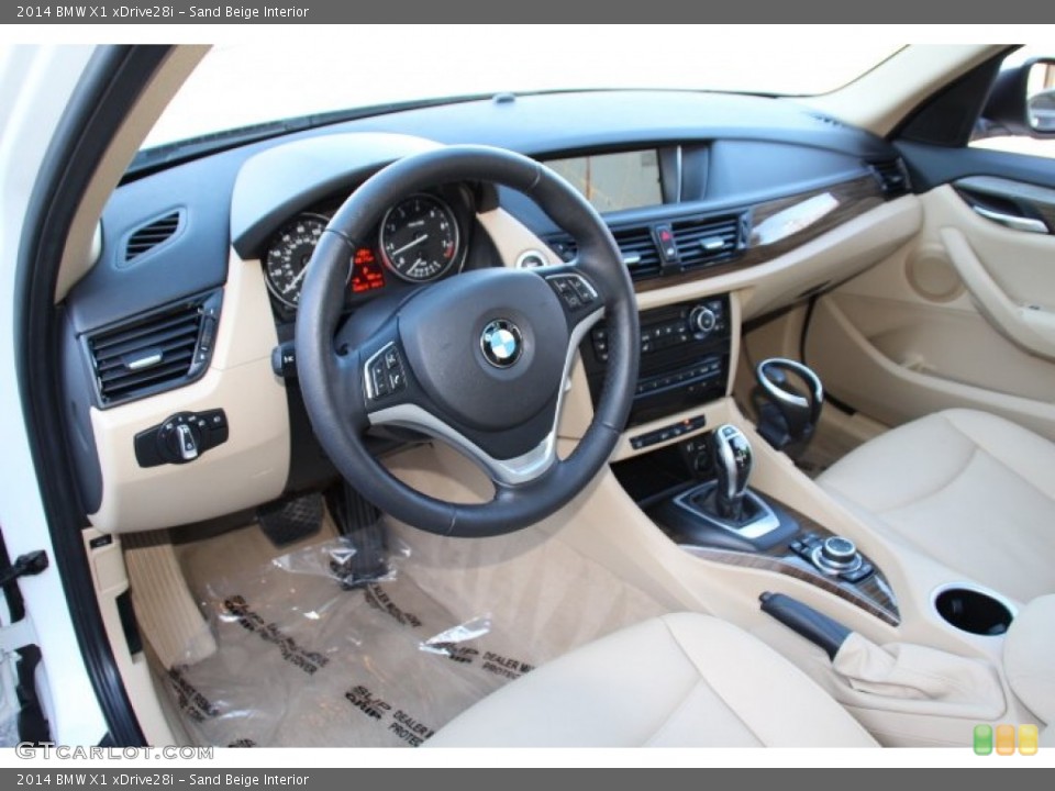 Sand Beige Interior Photo for the 2014 BMW X1 xDrive28i #91474129