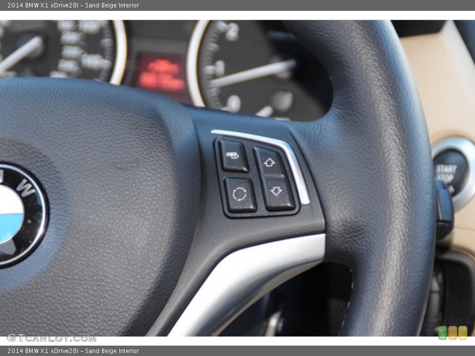 Sand Beige Interior Controls for the 2014 BMW X1 xDrive28i #91474288