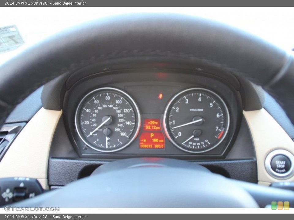 Sand Beige Interior Gauges for the 2014 BMW X1 xDrive28i #91474309