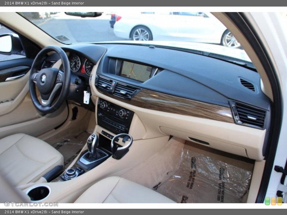 Sand Beige Interior Dashboard for the 2014 BMW X1 xDrive28i #91474456
