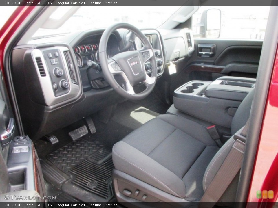 Jet Black Interior Photo for the 2015 GMC Sierra 2500HD SLE Regular Cab 4x4 #91489335