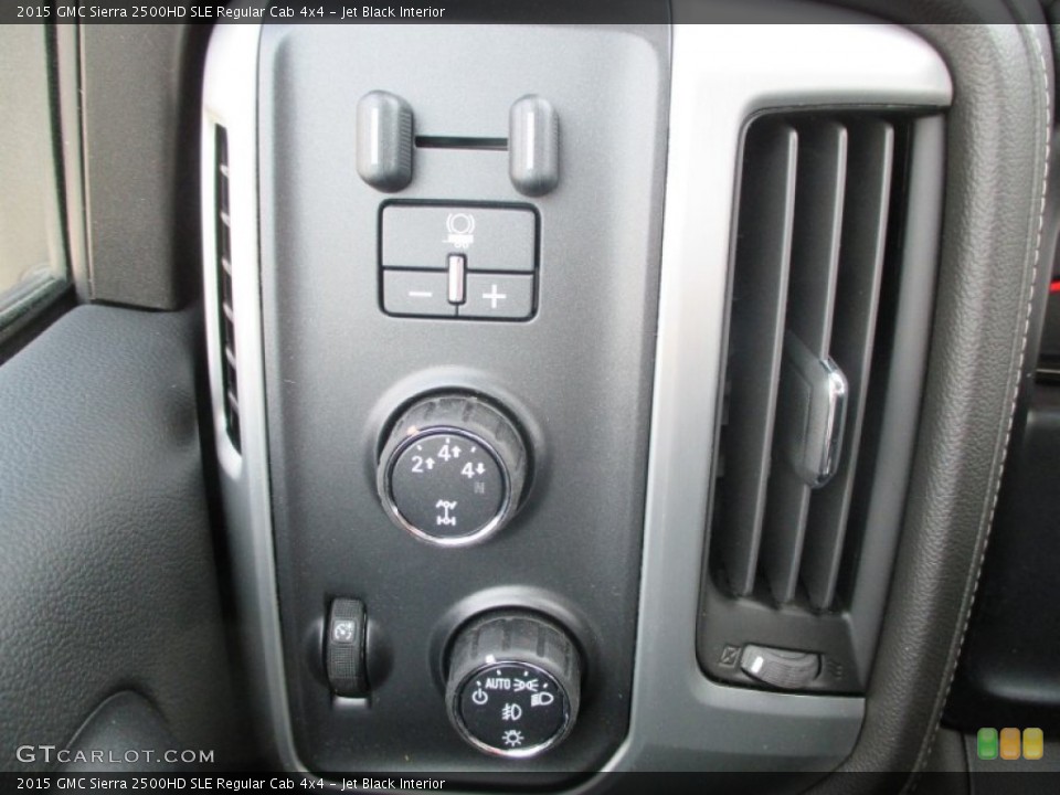 Jet Black Interior Controls for the 2015 GMC Sierra 2500HD SLE Regular Cab 4x4 #91489552