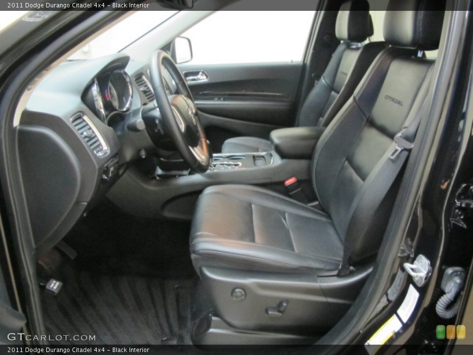 Black Interior Front Seat for the 2011 Dodge Durango Citadel 4x4 #91497274