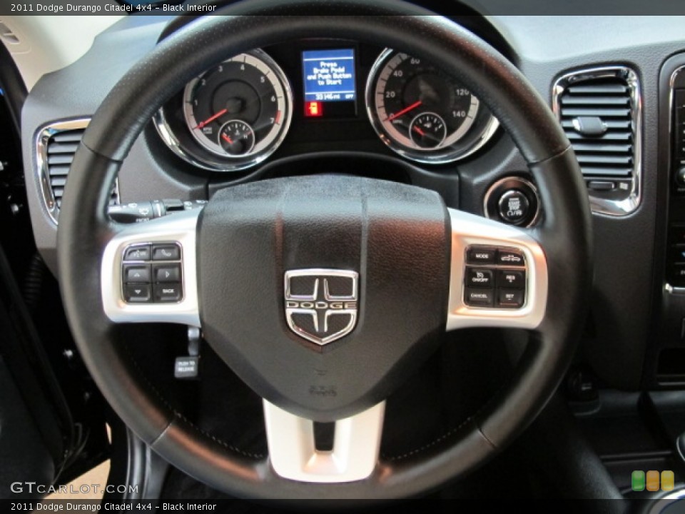 Black Interior Steering Wheel for the 2011 Dodge Durango Citadel 4x4 #91497857