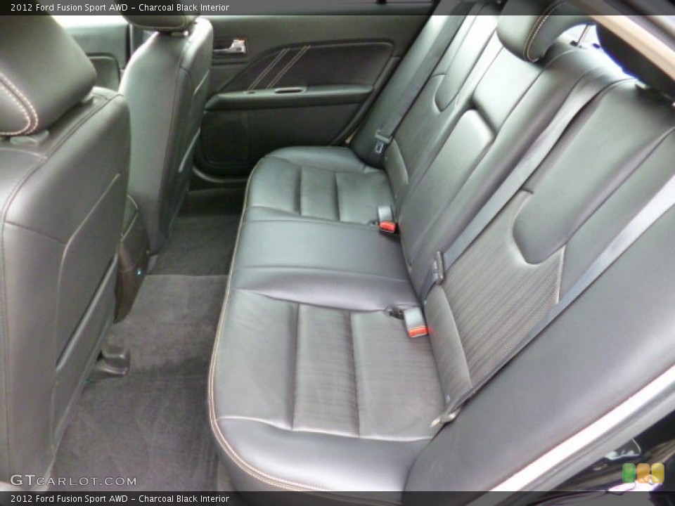 Charcoal Black Interior Rear Seat for the 2012 Ford Fusion Sport AWD #91506174