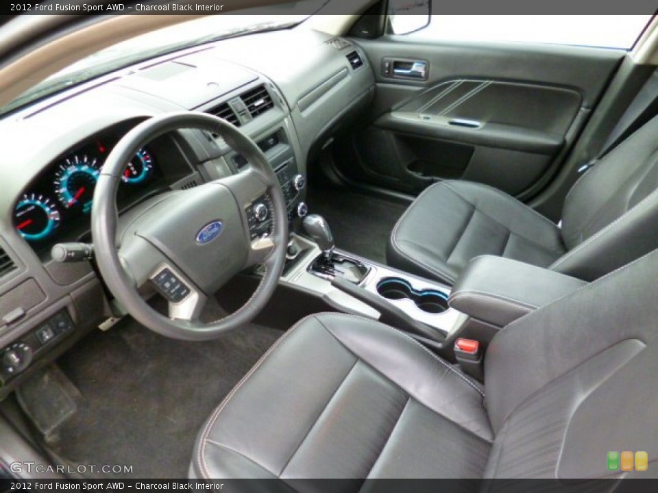 Charcoal Black Interior Prime Interior for the 2012 Ford Fusion Sport AWD #91506232