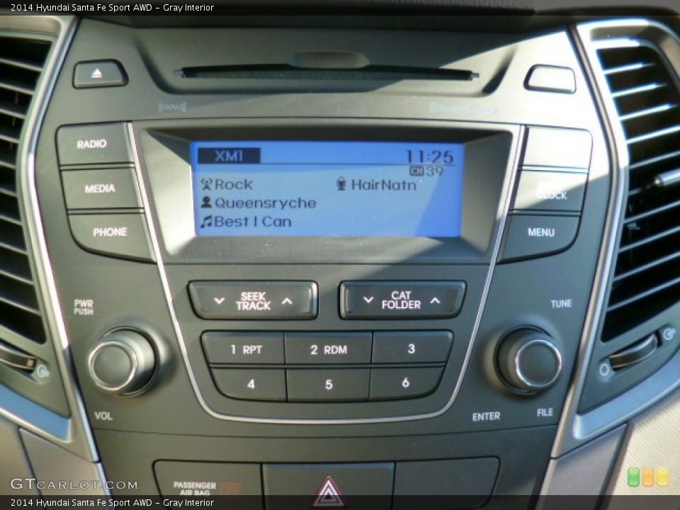 Gray Interior Controls for the 2014 Hyundai Santa Fe Sport AWD #91510153