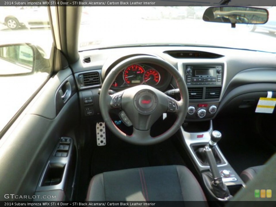STI Black Alcantara/ Carbon Black Leather Interior Dashboard for the 2014 Subaru Impreza WRX STi 4 Door #91510567