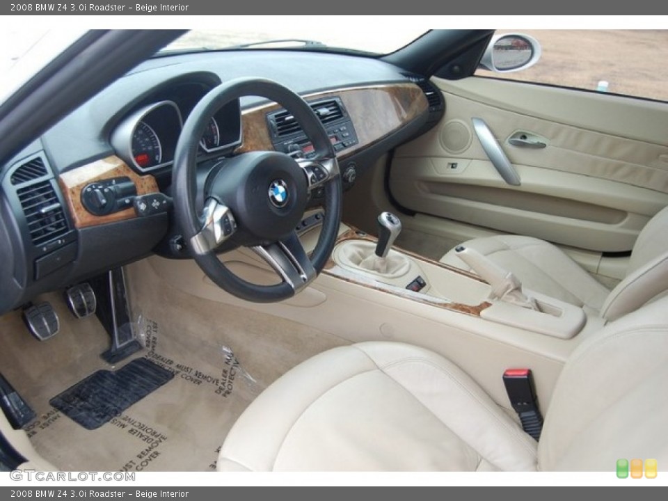 Beige Interior Photo for the 2008 BMW Z4 3.0i Roadster #91518967