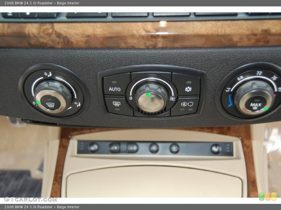 Beige Interior Controls for the 2008 BMW Z4 3.0i Roadster #91519391