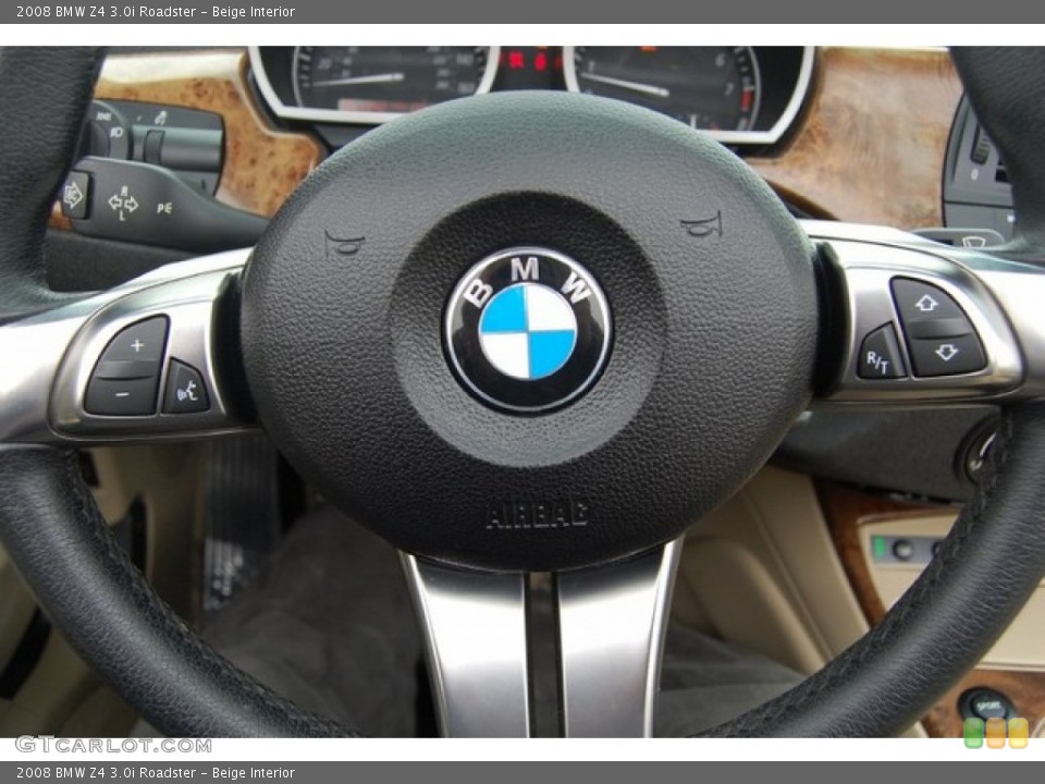 Beige Interior Steering Wheel for the 2008 BMW Z4 3.0i Roadster #91519667