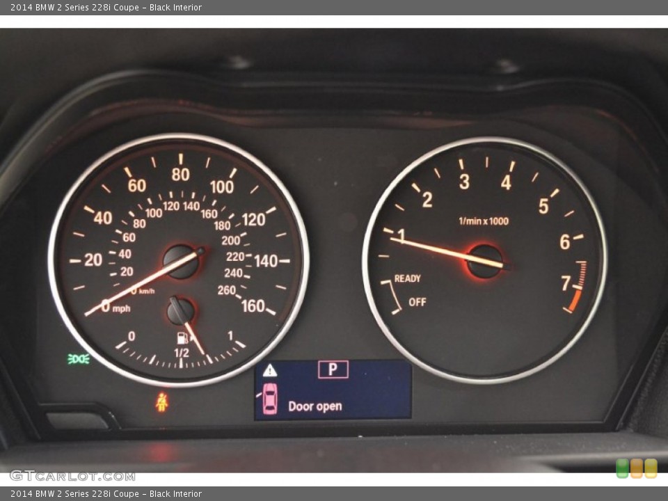 Black Interior Gauges for the 2014 BMW 2 Series 228i Coupe #91521641