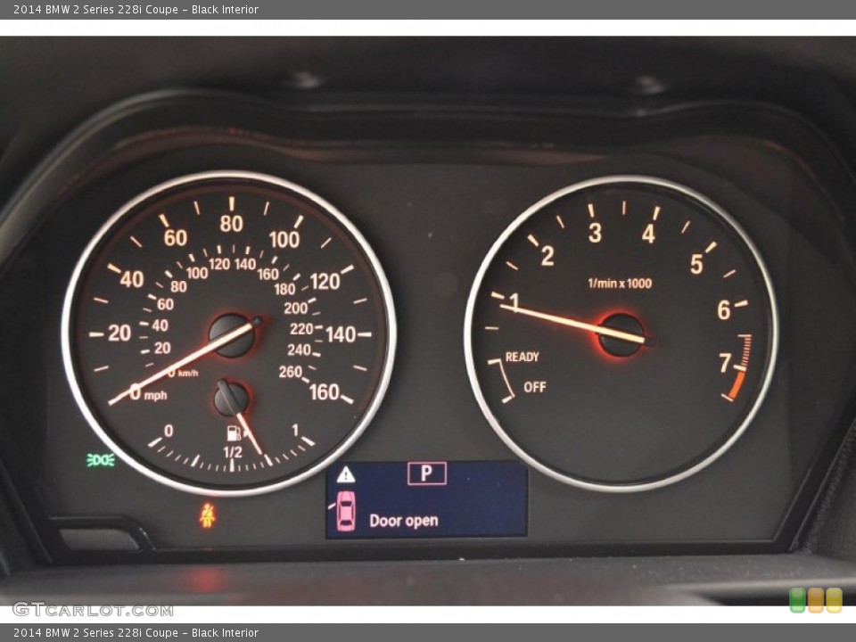 Black Interior Gauges for the 2014 BMW 2 Series 228i Coupe #91521641