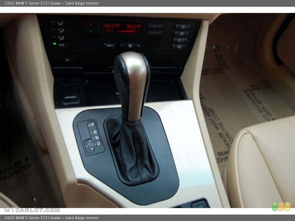 Sand Beige Interior Transmission for the 2003 BMW 5 Series 525i Sedan #91524323