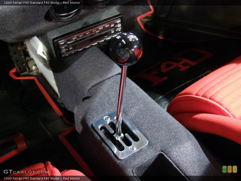 Red Interior Transmission for the 1990 Ferrari F40  #91530