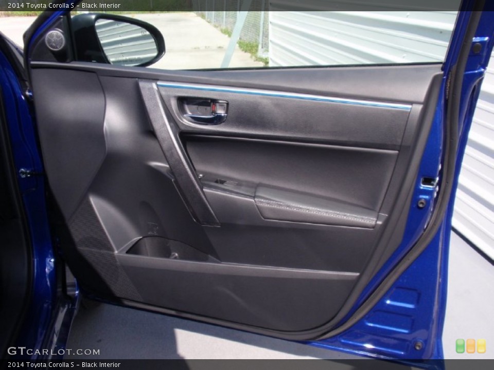 Black Interior Door Panel for the 2014 Toyota Corolla S #91537613