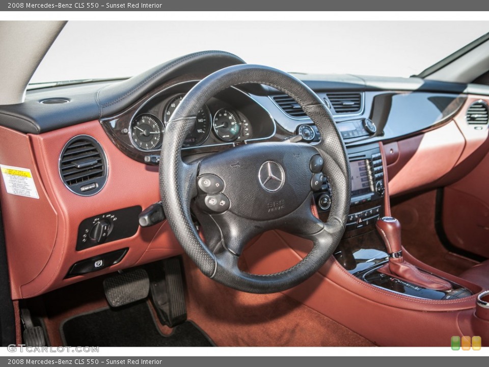 Sunset Red Interior Photo for the 2008 Mercedes-Benz CLS 550 #91538613