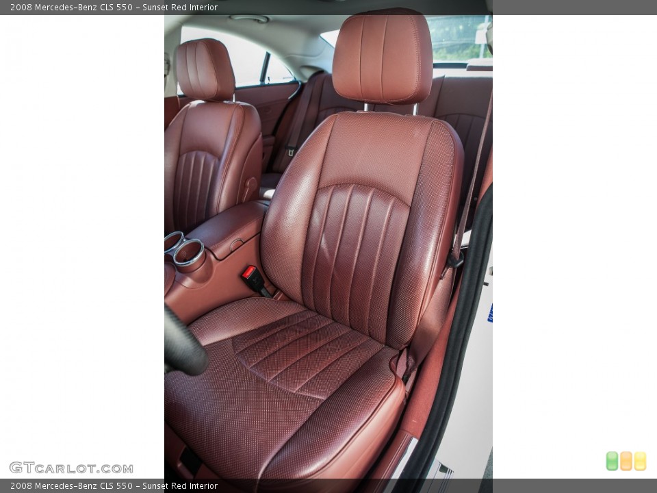 Sunset Red Interior Front Seat for the 2008 Mercedes-Benz CLS 550 #91538744