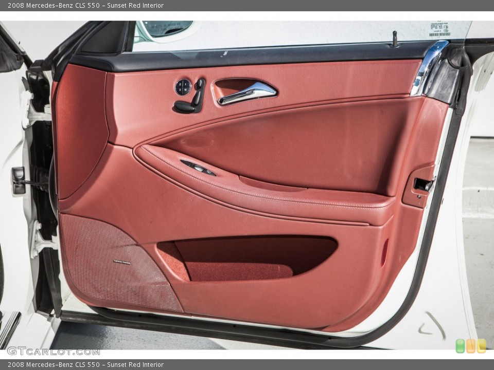 Sunset Red Interior Door Panel for the 2008 Mercedes-Benz CLS 550 #91538855