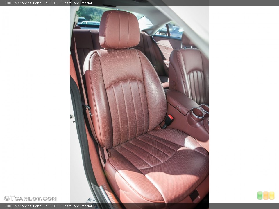 Sunset Red Interior Front Seat for the 2008 Mercedes-Benz CLS 550 #91538900