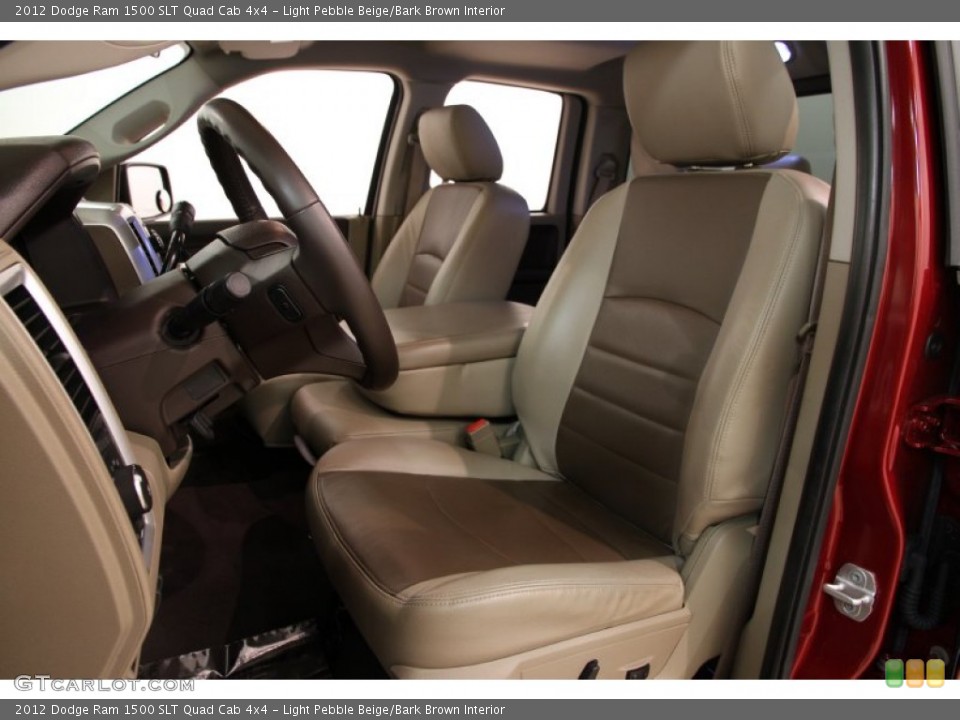 Light Pebble Beige/Bark Brown Interior Photo for the 2012 Dodge Ram 1500 SLT Quad Cab 4x4 #91539933