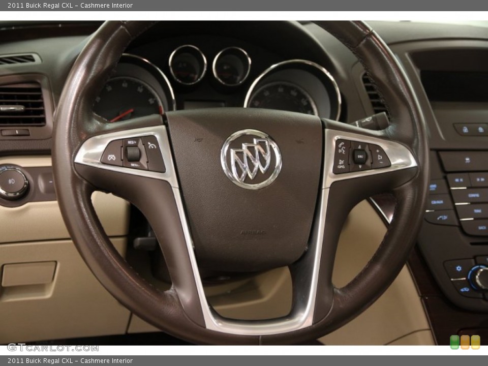 Cashmere Interior Steering Wheel for the 2011 Buick Regal CXL #91541780