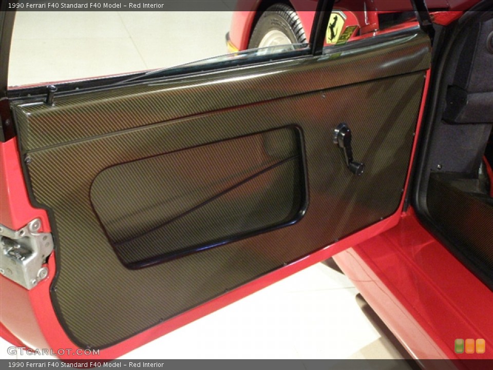 Red Interior Door Panel for the 1990 Ferrari F40  #91542