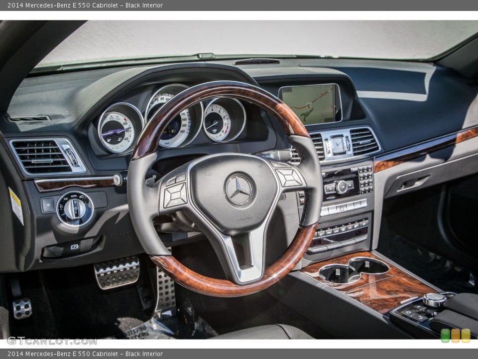 Black Interior Dashboard for the 2014 Mercedes-Benz E 550 Cabriolet #91548368