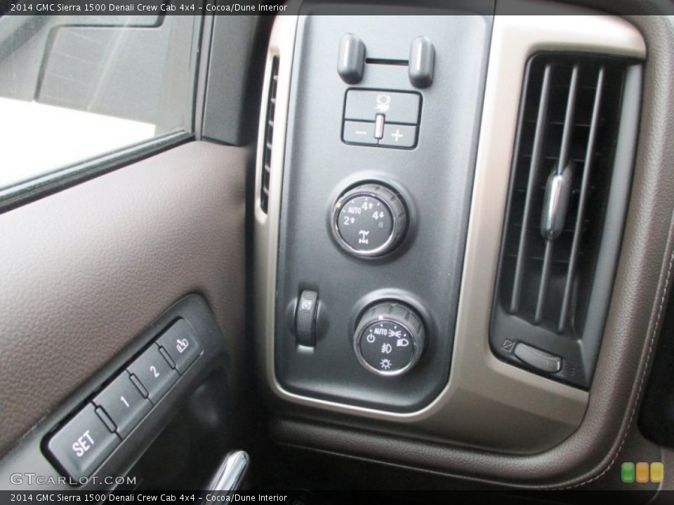 Cocoa/Dune Interior Controls for the 2014 GMC Sierra 1500 Denali Crew Cab 4x4 #91548584