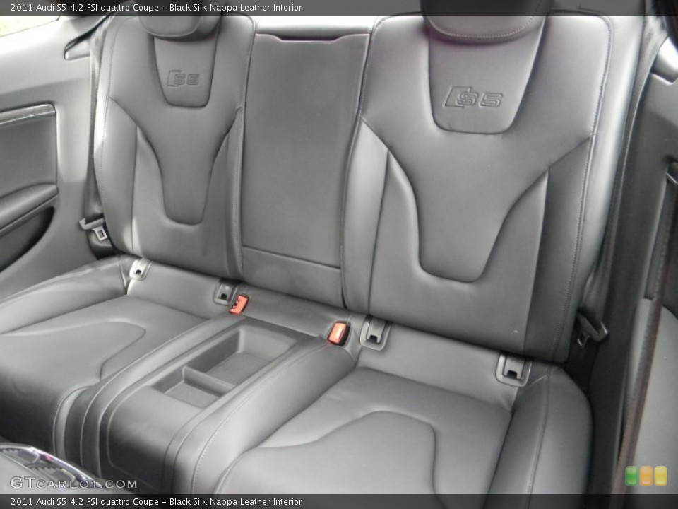 Black Silk Nappa Leather Interior Rear Seat for the 2011 Audi S5 4.2 FSI quattro Coupe #91554251