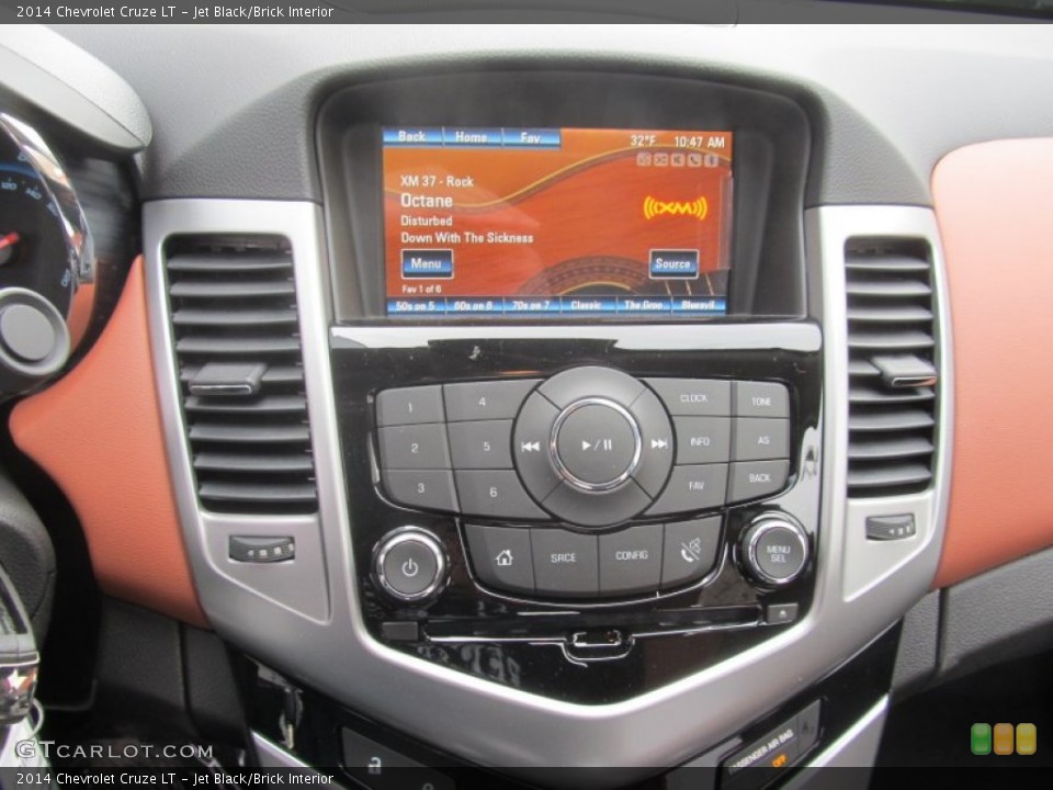 Jet Black/Brick Interior Controls for the 2014 Chevrolet Cruze LT #91556663