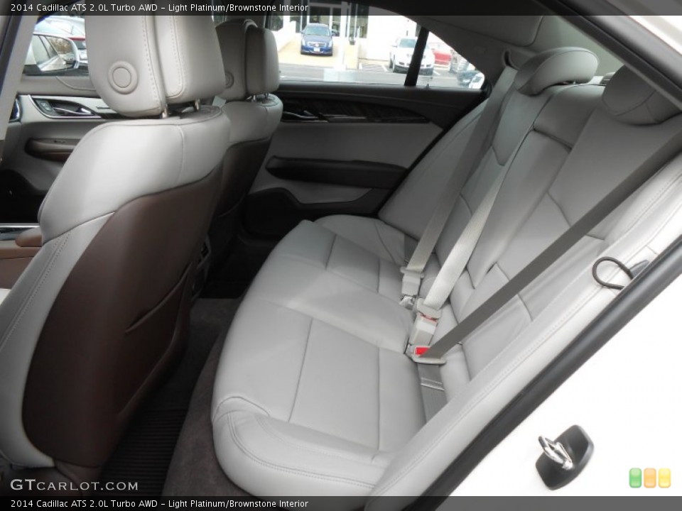 Light Platinum/Brownstone Interior Rear Seat for the 2014 Cadillac ATS 2.0L Turbo AWD #91563014