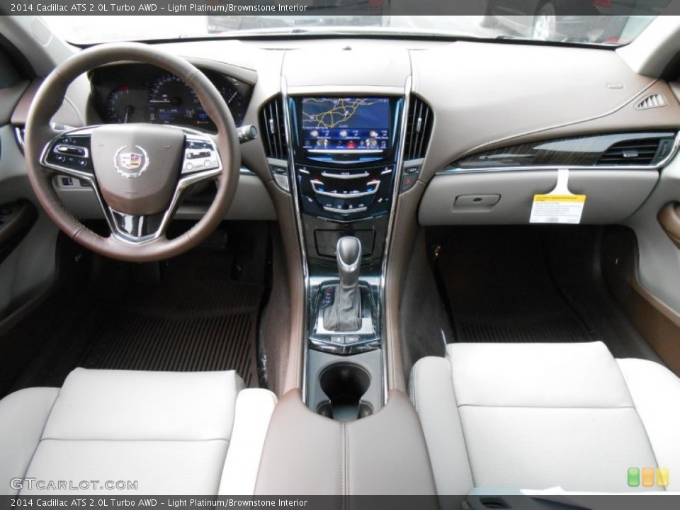 Light Platinum/Brownstone Interior Dashboard for the 2014 Cadillac ATS 2.0L Turbo AWD #91563038