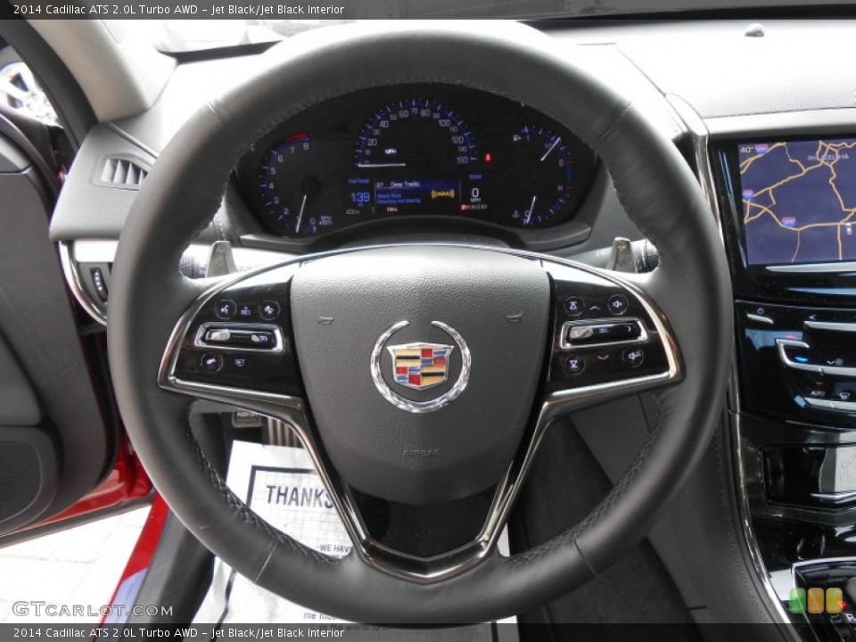 Jet Black/Jet Black Interior Steering Wheel for the 2014 Cadillac ATS 2.0L Turbo AWD #91563428