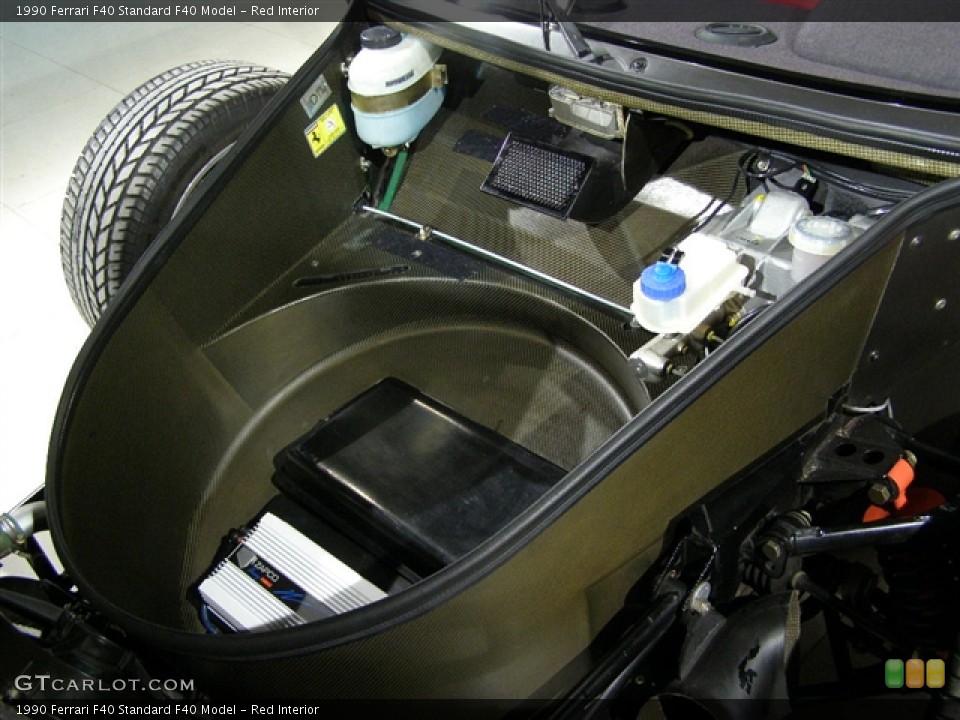 Red Interior Trunk for the 1990 Ferrari F40  #91566
