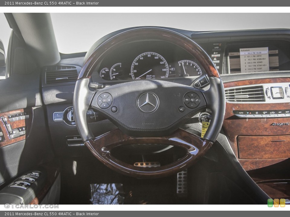 Black Interior Steering Wheel for the 2011 Mercedes-Benz CL 550 4MATIC #91567271