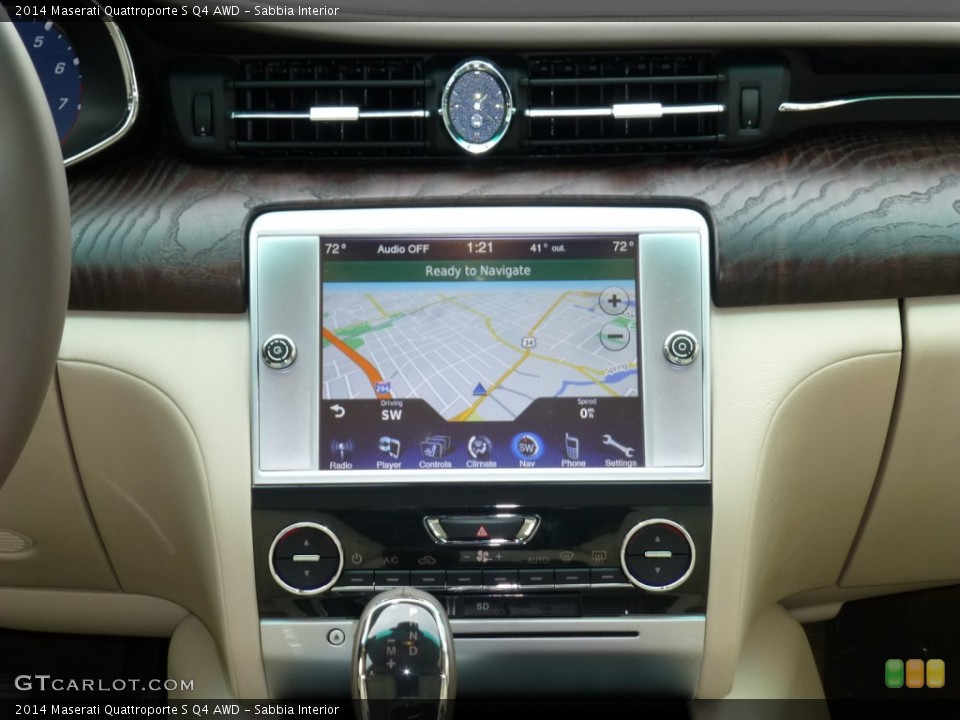 Sabbia Interior Navigation for the 2014 Maserati Quattroporte S Q4 AWD #91574861