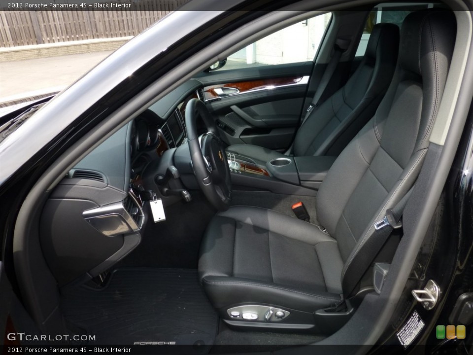 Black Interior Front Seat for the 2012 Porsche Panamera 4S #91575365