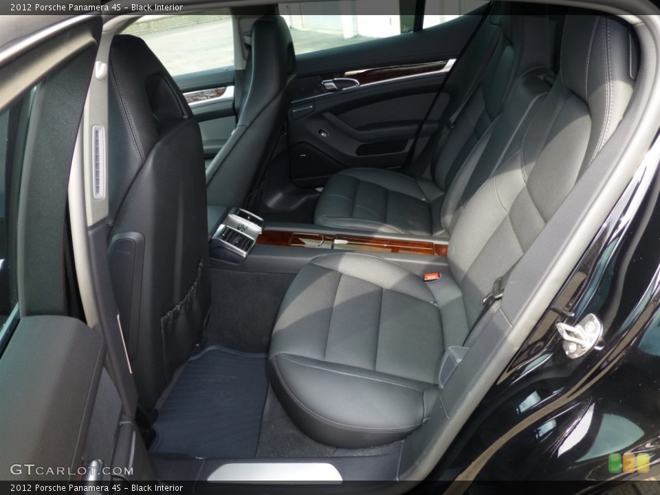 Black Interior Rear Seat for the 2012 Porsche Panamera 4S #91575809