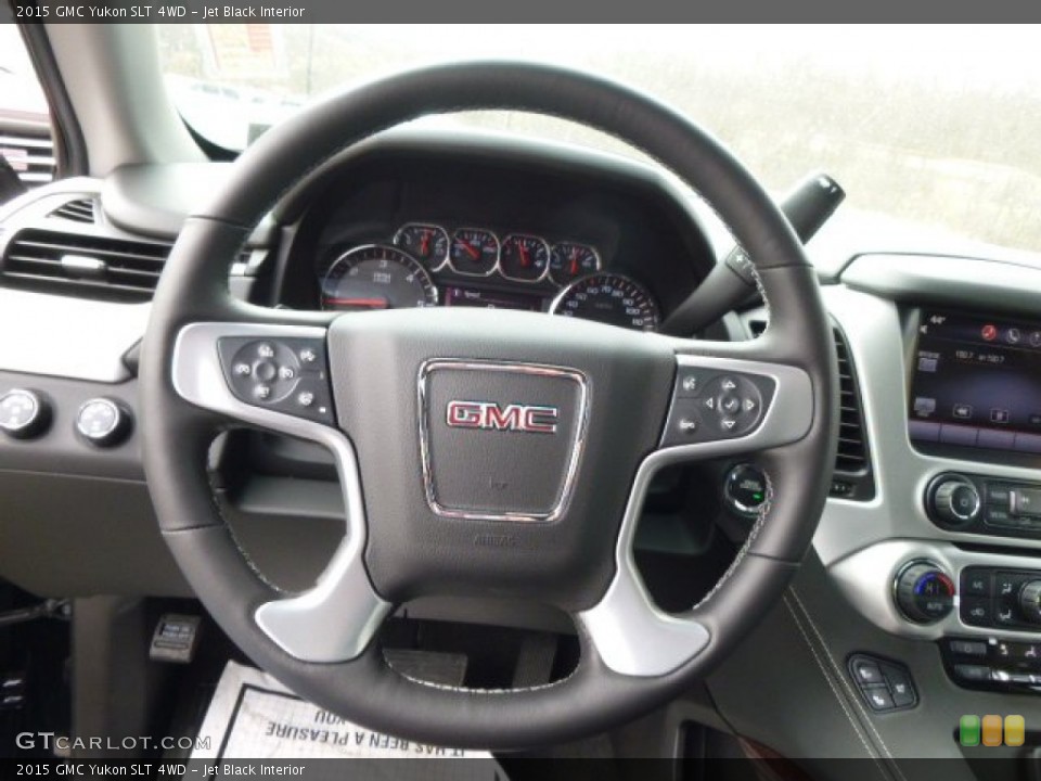 Jet Black Interior Steering Wheel for the 2015 GMC Yukon SLT 4WD #91576238