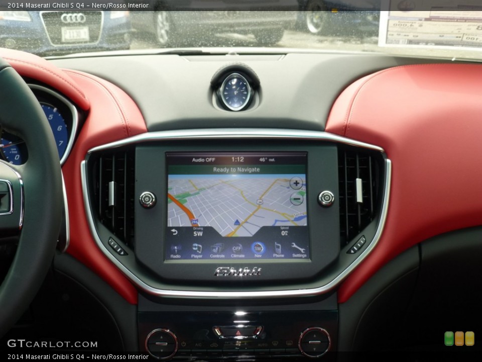 Nero/Rosso Interior Navigation for the 2014 Maserati Ghibli S Q4 #91576499