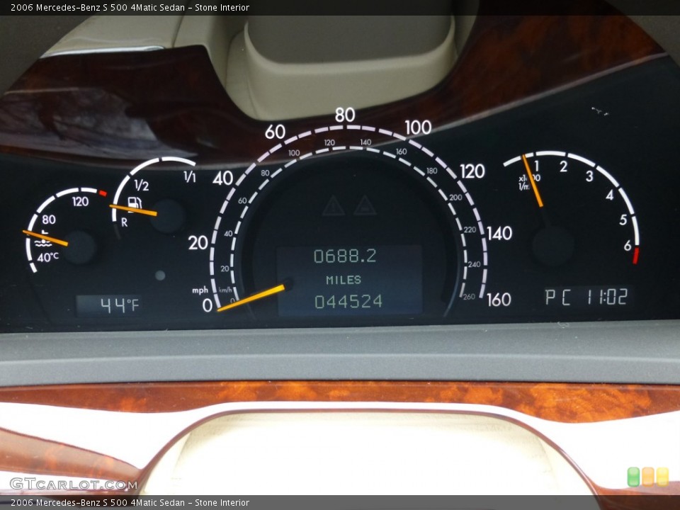 Stone Interior Gauges for the 2006 Mercedes-Benz S 500 4Matic Sedan #91577450