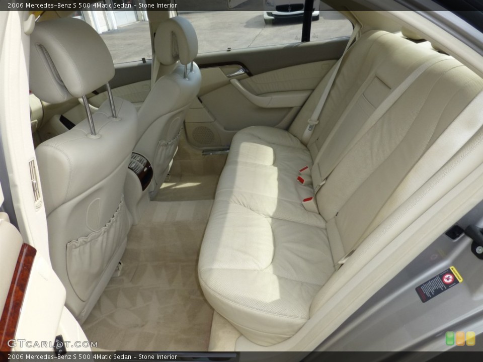 Stone Interior Rear Seat for the 2006 Mercedes-Benz S 500 4Matic Sedan #91577642