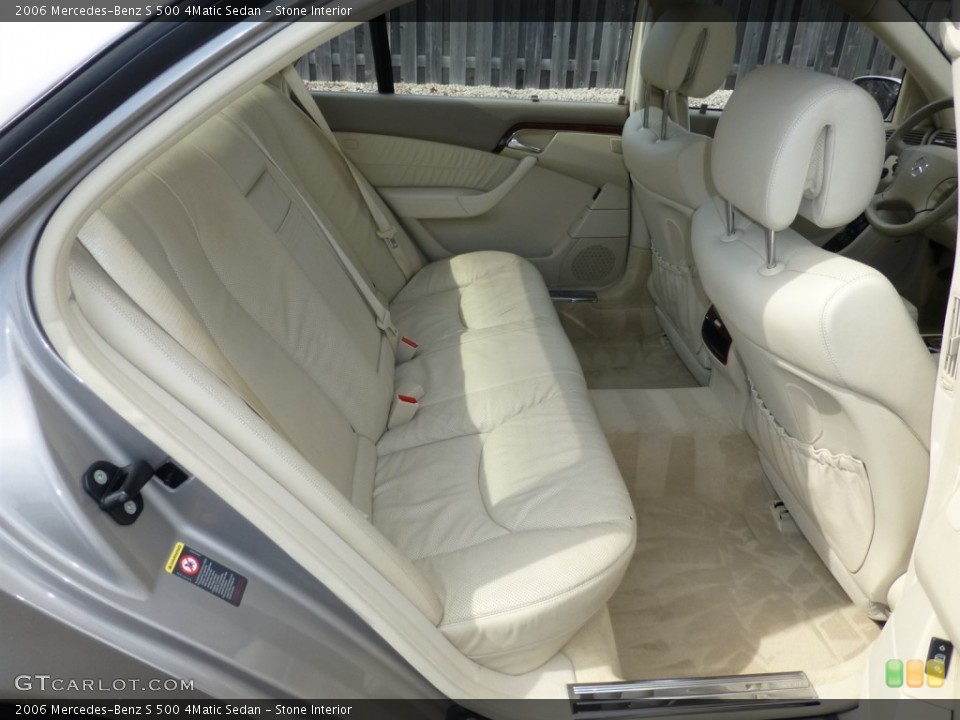 Stone Interior Rear Seat for the 2006 Mercedes-Benz S 500 4Matic Sedan #91577672